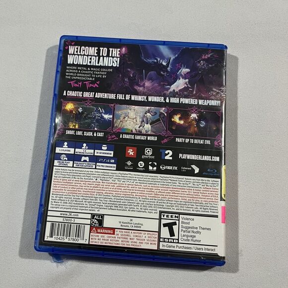 Tiny Tina's Wonderlands (Sony PlayStation 4, PS4, 2022) Gearbox Used - Picture 4 of 5